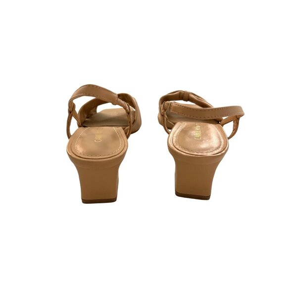 Caroline Constas Beck Sandal Tan Leather Slingback Sz 36  6 NWT - Picture 4 of 9